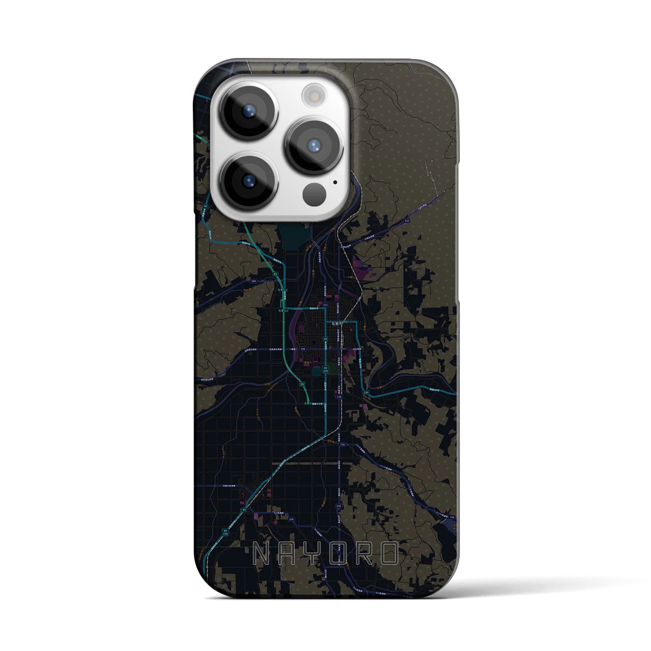 【名寄（北海道）】地図柄iPhoneケース（バックカバータイプ）