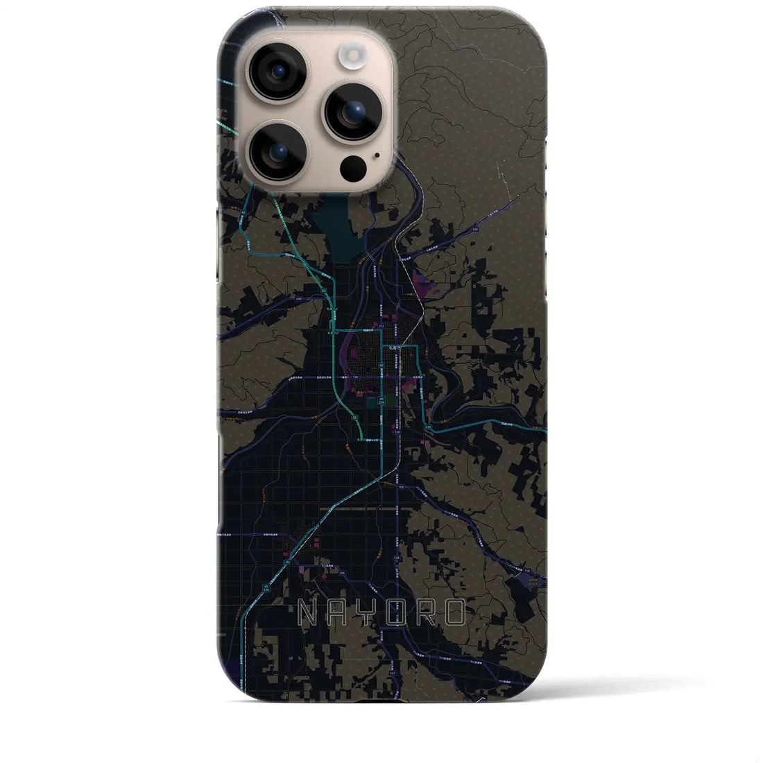 【名寄(北海道)】地図柄iPhoneケース(バックカバータイプ)