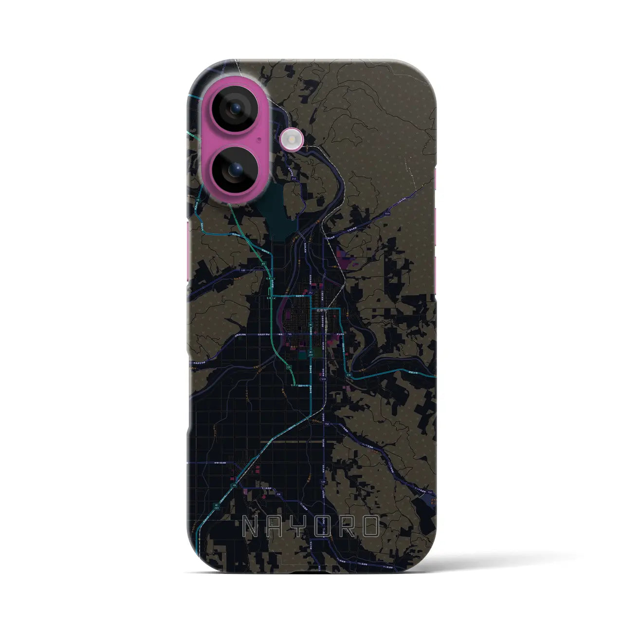 【名寄（北海道）】地図柄iPhoneケース（バックカバータイプ）