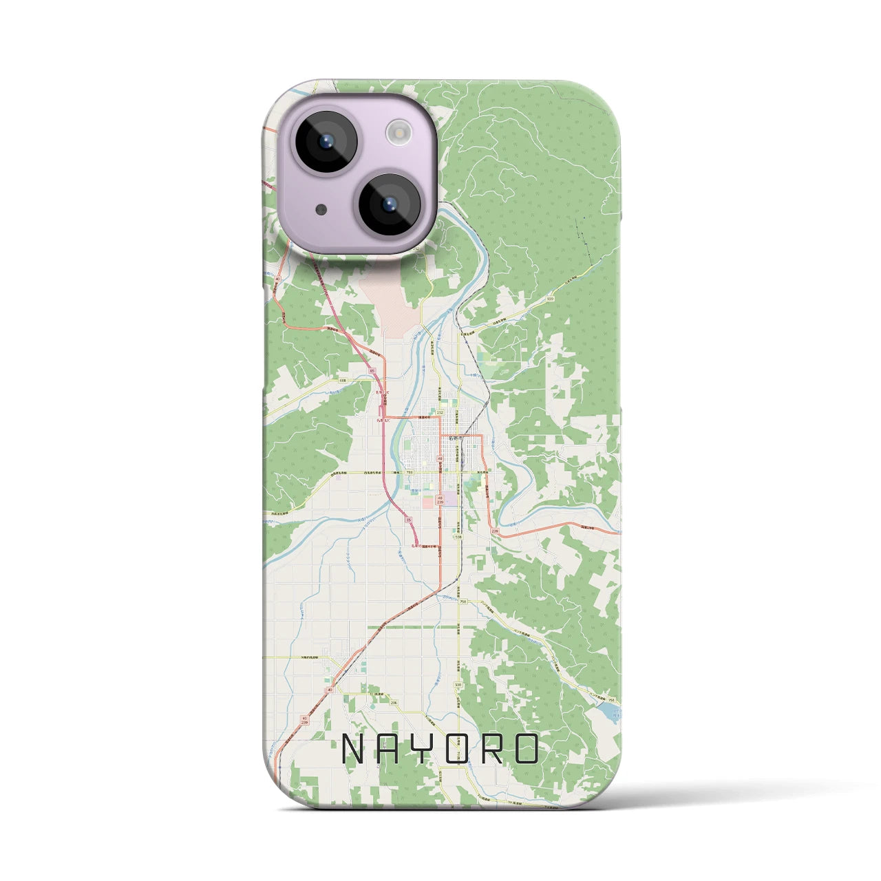 【名寄（北海道）】地図柄iPhoneケース（バックカバータイプ）