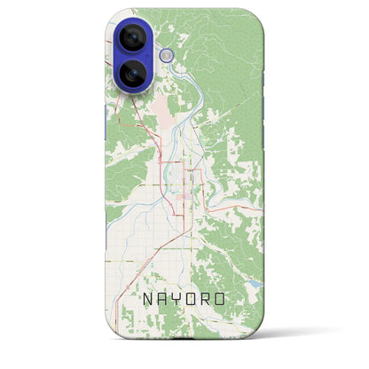 【名寄（北海道）】地図柄iPhoneケース（バックカバータイプ）ナチュラル・iPhone 16 Pro Max 用