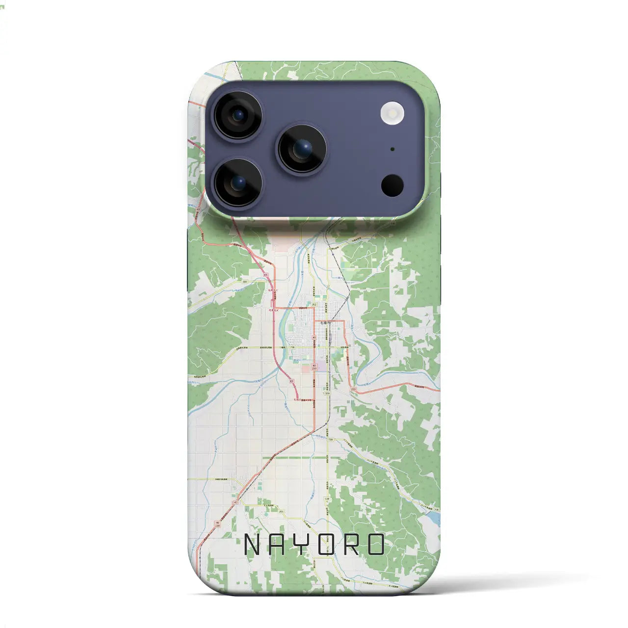 【名寄（北海道）】地図柄iPhoneケース（バックカバータイプ）