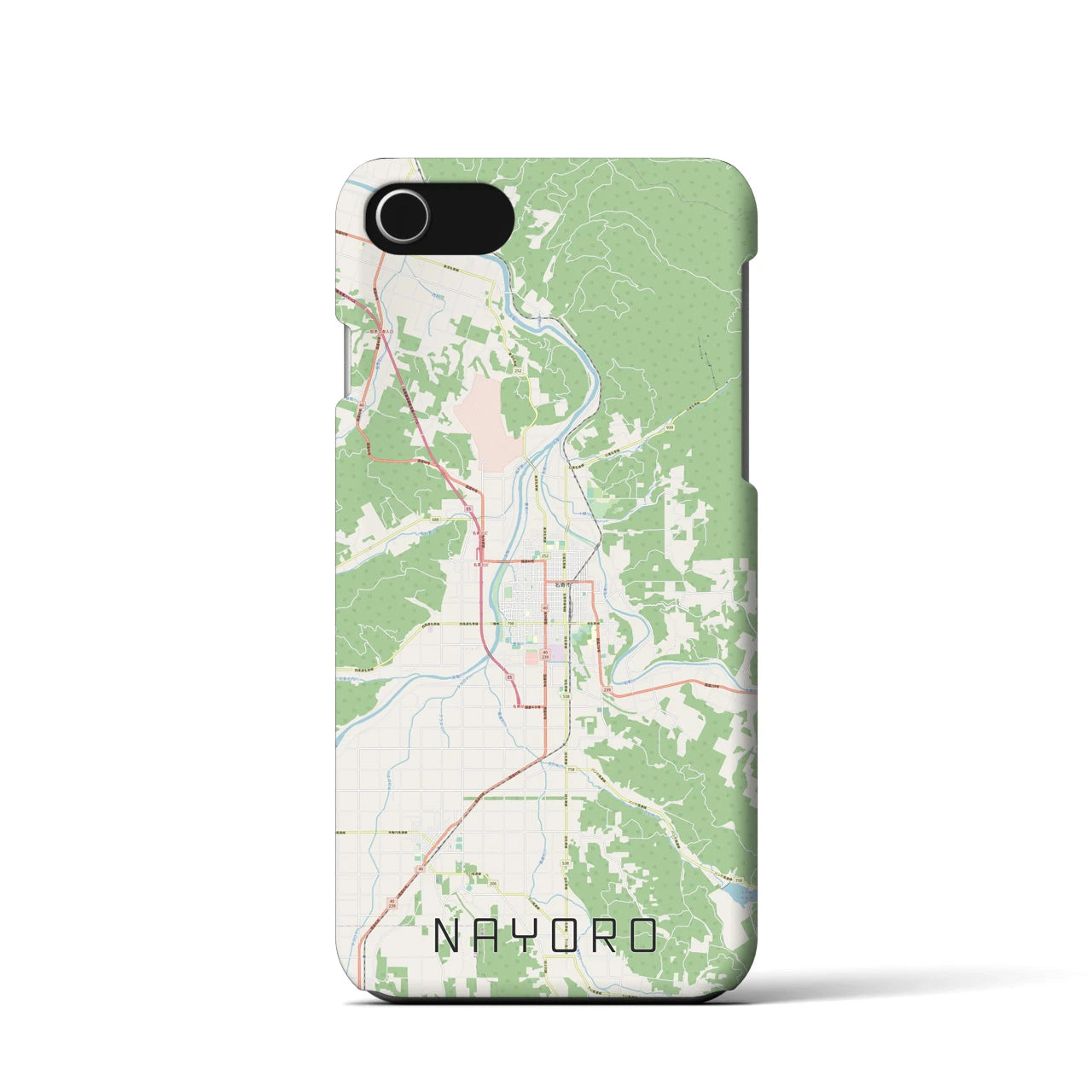 【名寄（北海道）】地図柄iPhoneケース（バックカバータイプ）