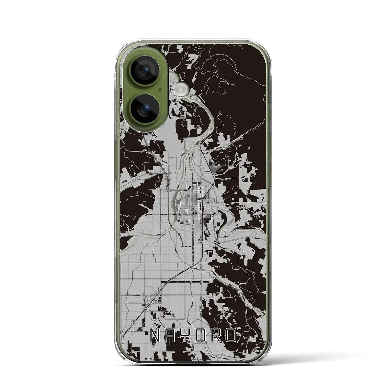 【名寄（北海道）】地図柄iPhoneケース（クリアタイプ）