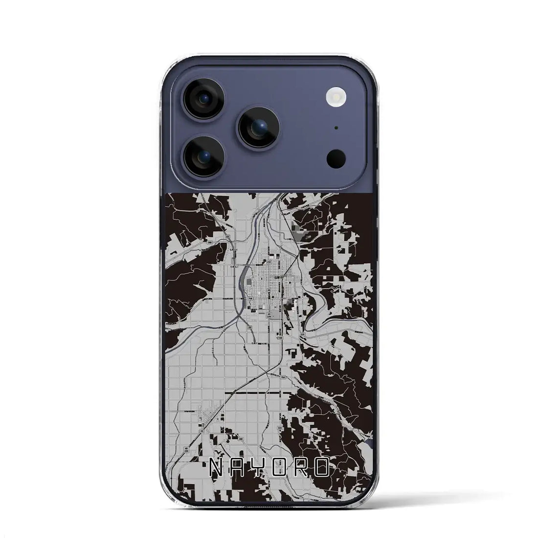 【名寄(北海道)】地図柄iPhoneケース(クリアタイプ)