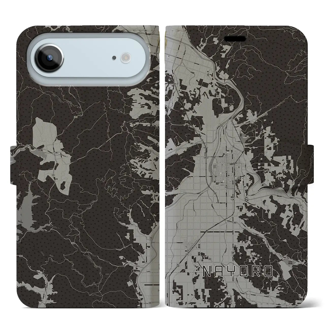 【名寄（北海道）】地図柄iPhoneケース（手帳タイプ）