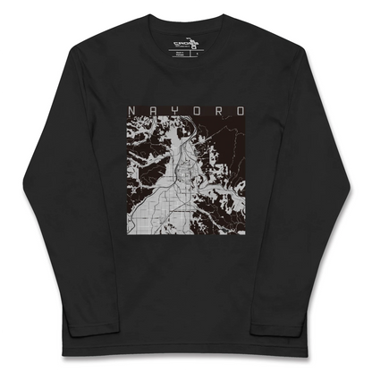 【名寄（北海道）】地図柄ロングスリーブTシャツ
