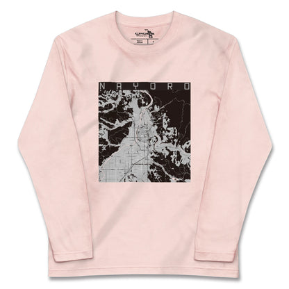 【名寄（北海道）】地図柄ロングスリーブTシャツ