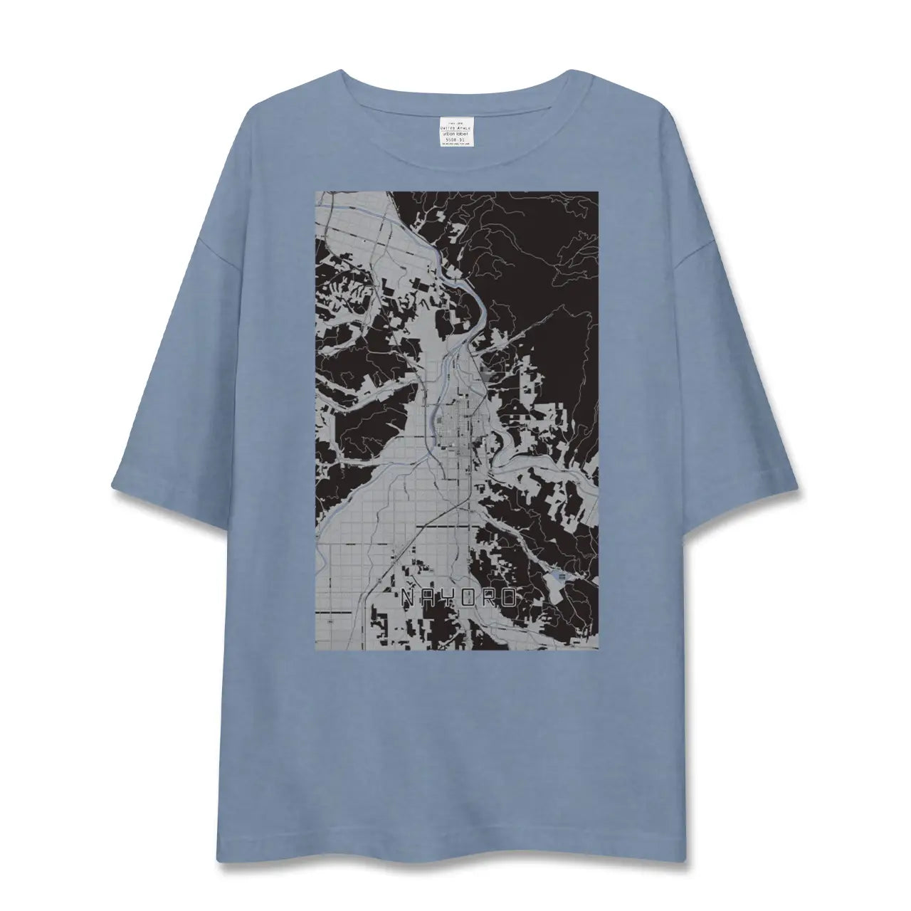 【名寄（北海道）】地図柄ビッグシルエットTシャツ