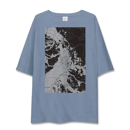 【名寄（北海道）】地図柄ビッグシルエットTシャツ