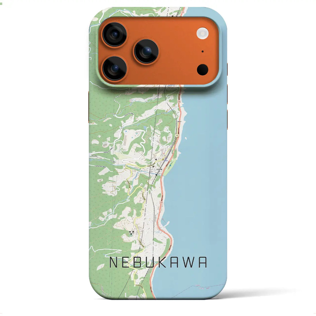 【根府川（神奈川県）】地図柄iPhoneケース（バックカバータイプ）ナチュラル・iPhone 17 Pro Max 用