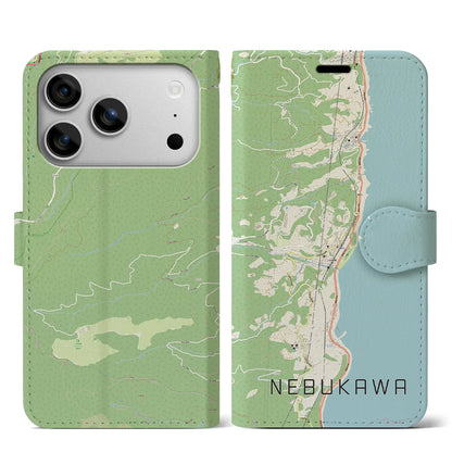 【根府川（神奈川県）】地図柄iPhoneケース（手帳タイプ）