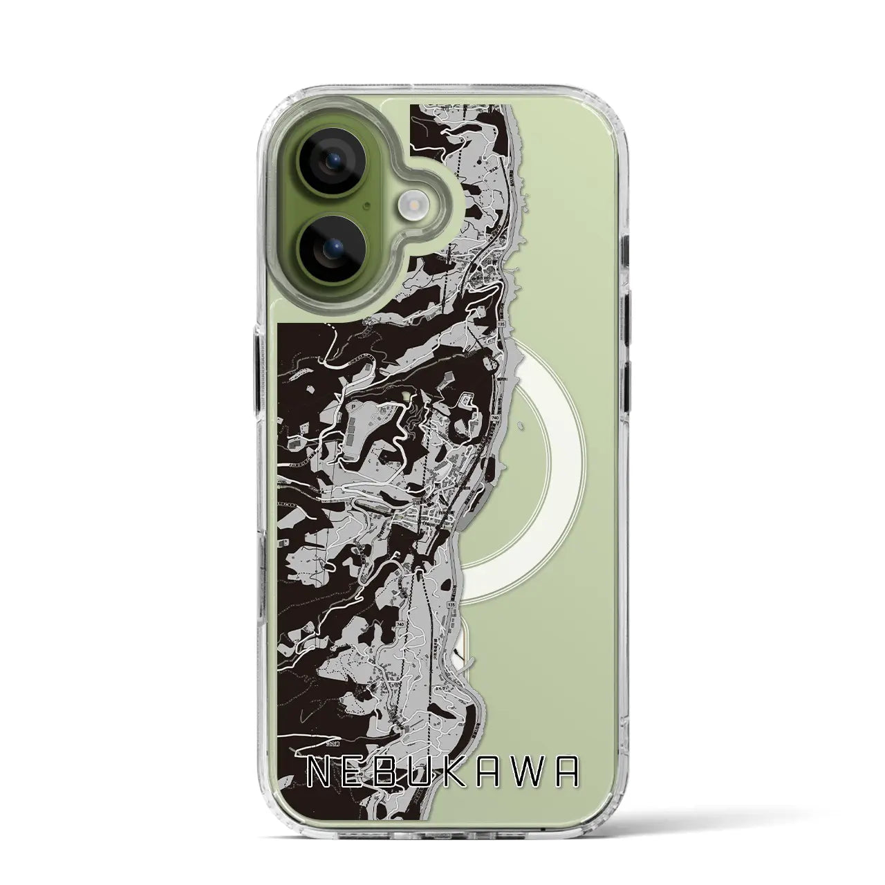 【根府川（神奈川県）】地図柄iPhoneケース（MagSafeタイプ）