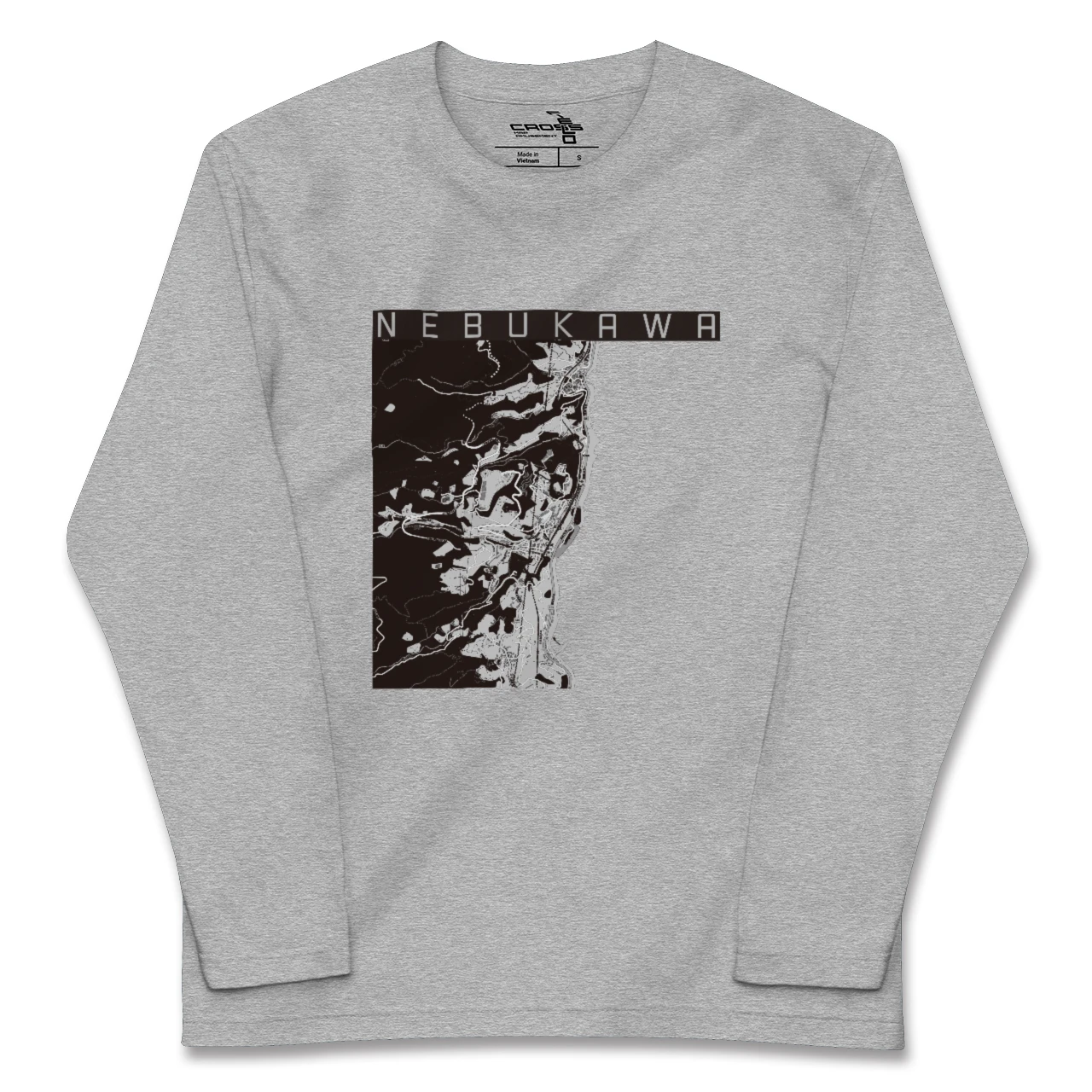 【根府川（神奈川県）】地図柄ロングスリーブTシャツ
