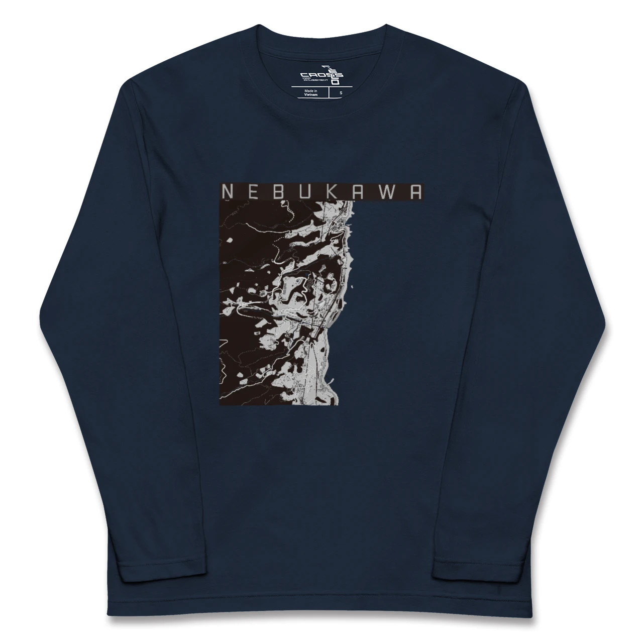 【根府川（神奈川県）】地図柄ロングスリーブTシャツ