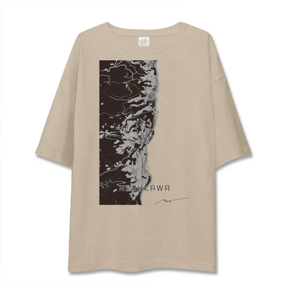 【根府川（神奈川県）】地図柄ビッグシルエットTシャツ