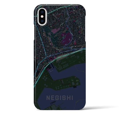 【根岸（神奈川県）】地図柄iPhoneケース（バックカバータイプ）