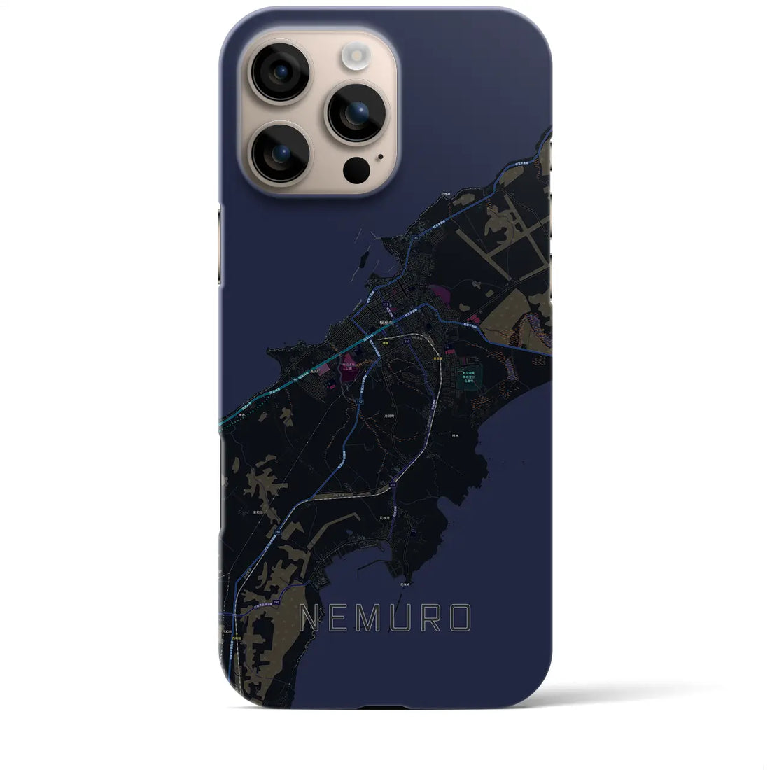 【根室(北海道)】地図柄iPhoneケース(バックカバータイプ)