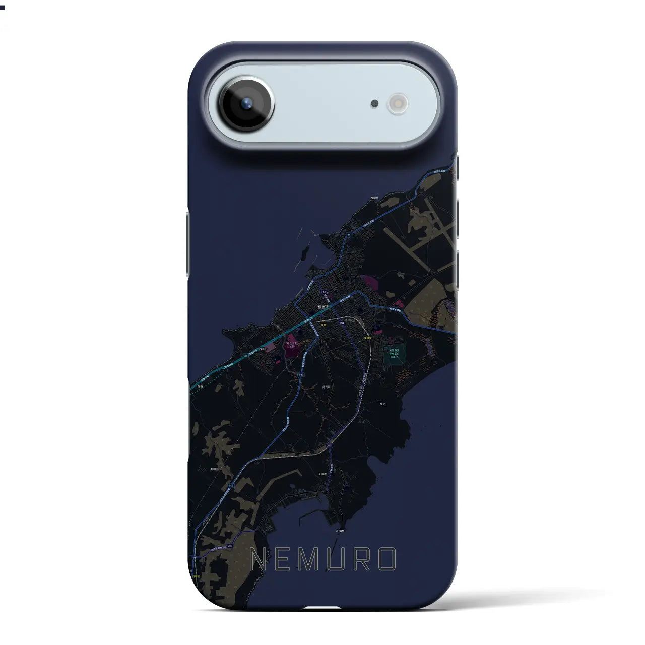 【根室（北海道）】地図柄iPhoneケース（バックカバータイプ）