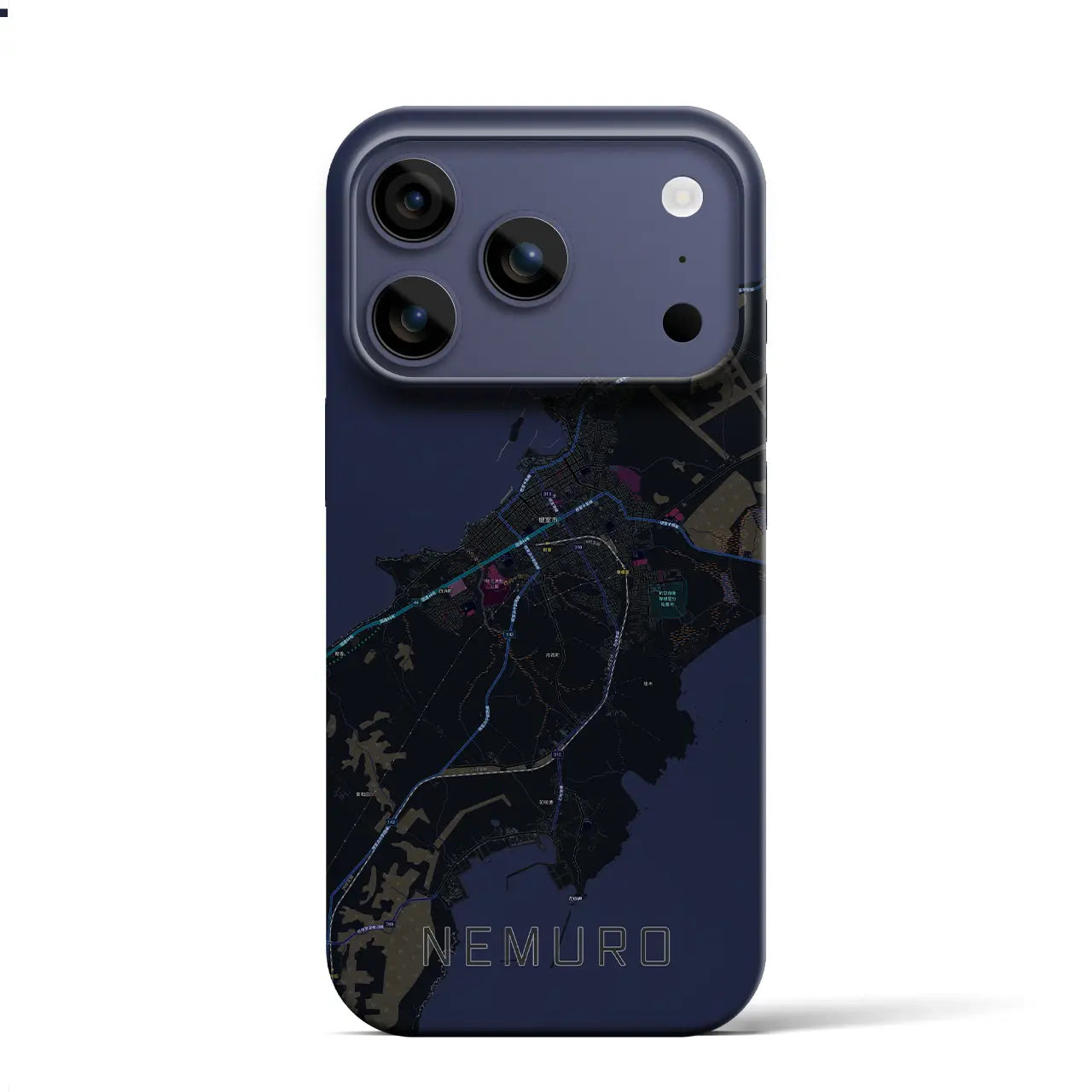 【根室（北海道）】地図柄iPhoneケース（バックカバータイプ）