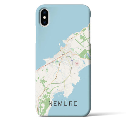 【根室（北海道）】地図柄iPhoneケース（バックカバータイプ）