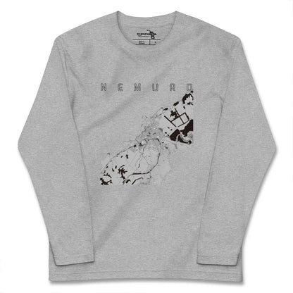 【根室（北海道）】地図柄ロングスリーブTシャツ