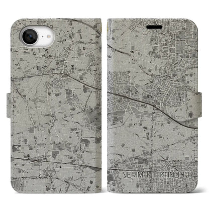 【練馬高野台（東京都）】地図柄iPhoneケース（手帳タイプ）