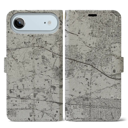 【練馬高野台（東京都）】地図柄iPhoneケース（手帳タイプ）