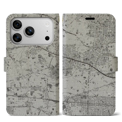 【練馬高野台（東京都）】地図柄iPhoneケース（手帳タイプ）