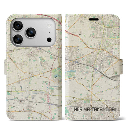 【練馬高野台（東京都）】地図柄iPhoneケース（手帳タイプ）