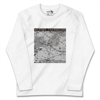 【練馬高野台（東京都）】地図柄ロングスリーブTシャツ