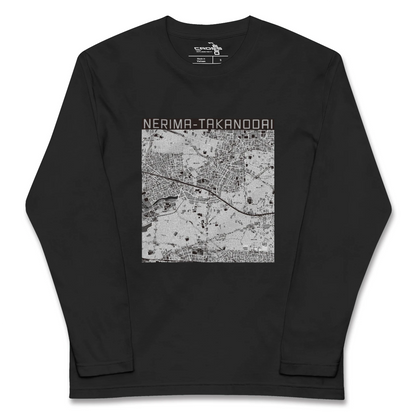 【練馬高野台（東京都）】地図柄ロングスリーブTシャツ