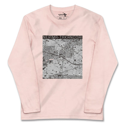 【練馬高野台（東京都）】地図柄ロングスリーブTシャツ