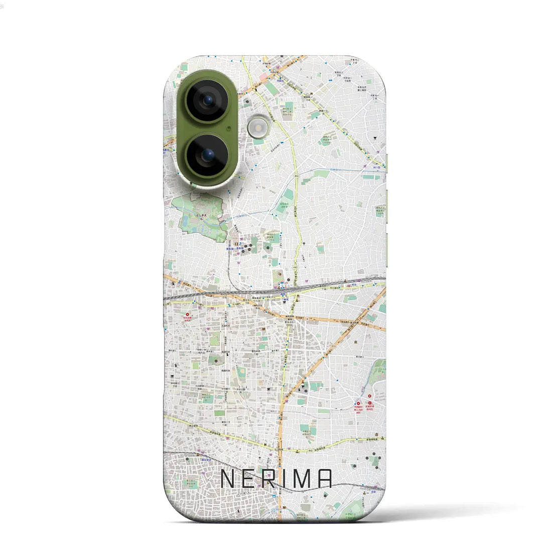 【練馬(東京都)】地図柄iPhoneケース(バックカバータイプ)ブラック・iPhone 17 Pro Max 用