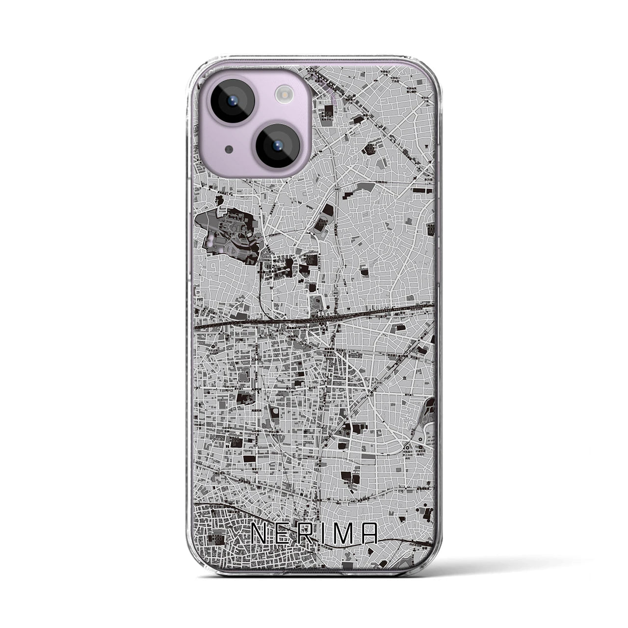 【練馬（東京都）】地図柄iPhoneケース（クリアタイプ）