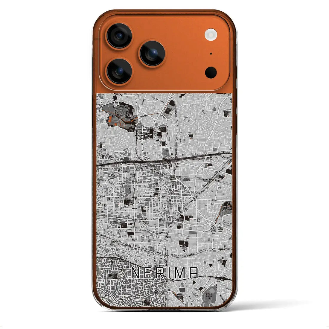 【練馬(東京都)】地図柄iPhoneケース(クリアタイプ)