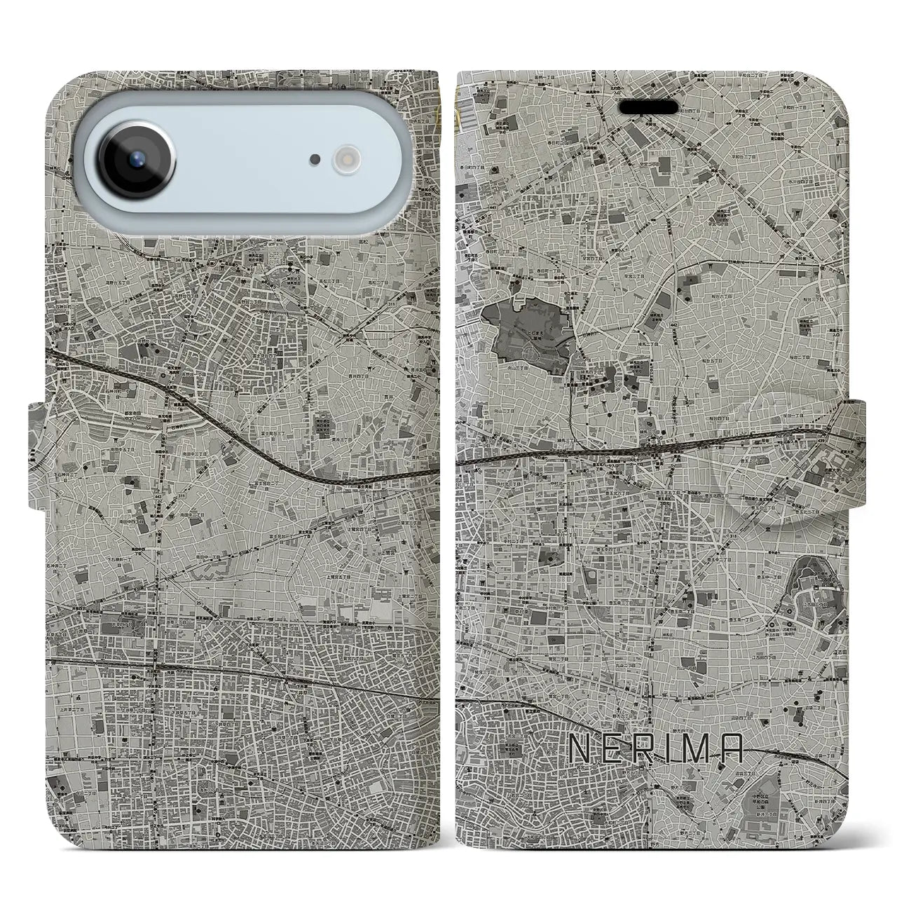 【練馬（東京都）】地図柄iPhoneケース（手帳タイプ）