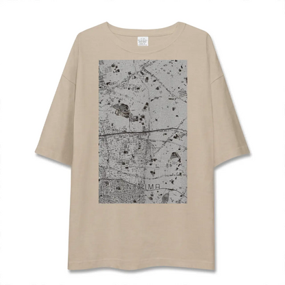 【練馬（東京都）】地図柄ビッグシルエットTシャツ