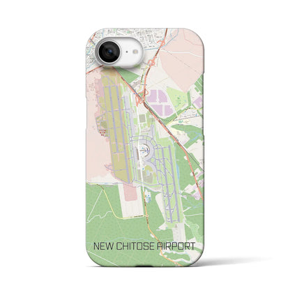 【新千歳空港（北海道）】地図柄iPhoneケース（バックカバータイプ）