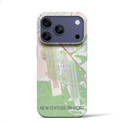 【新千歳空港（北海道）】地図柄iPhoneケース（バックカバータイプ）