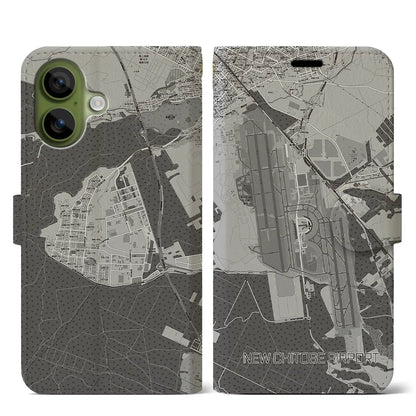 【新千歳空港（北海道）】地図柄iPhoneケース（手帳タイプ）