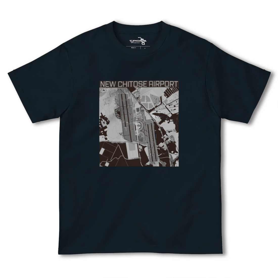 【新千歳空港(北海道)】地図柄ヘビーウェイトTシャツ