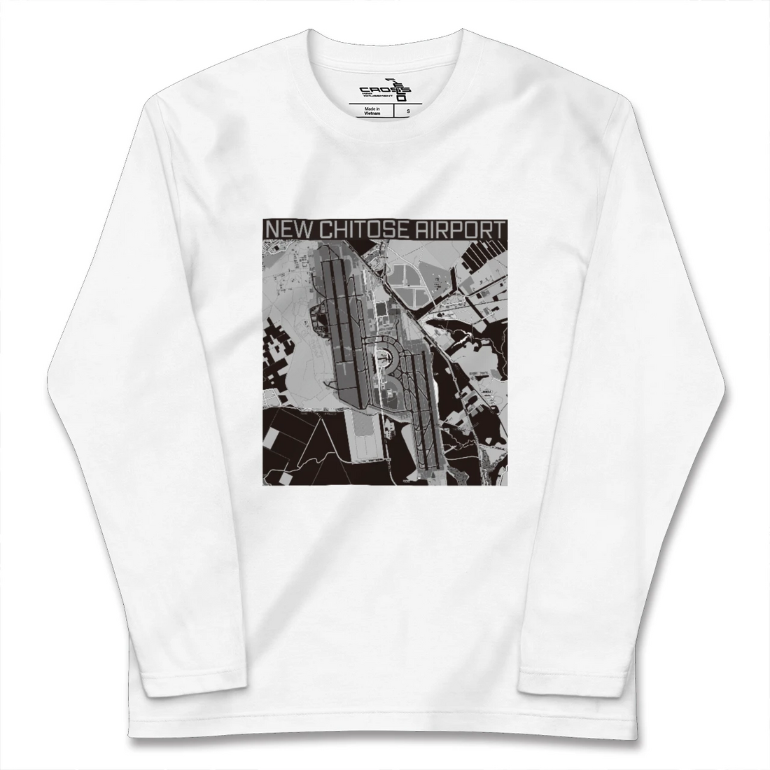 【新千歳空港(北海道)】地図柄ロングスリーブTシャツ