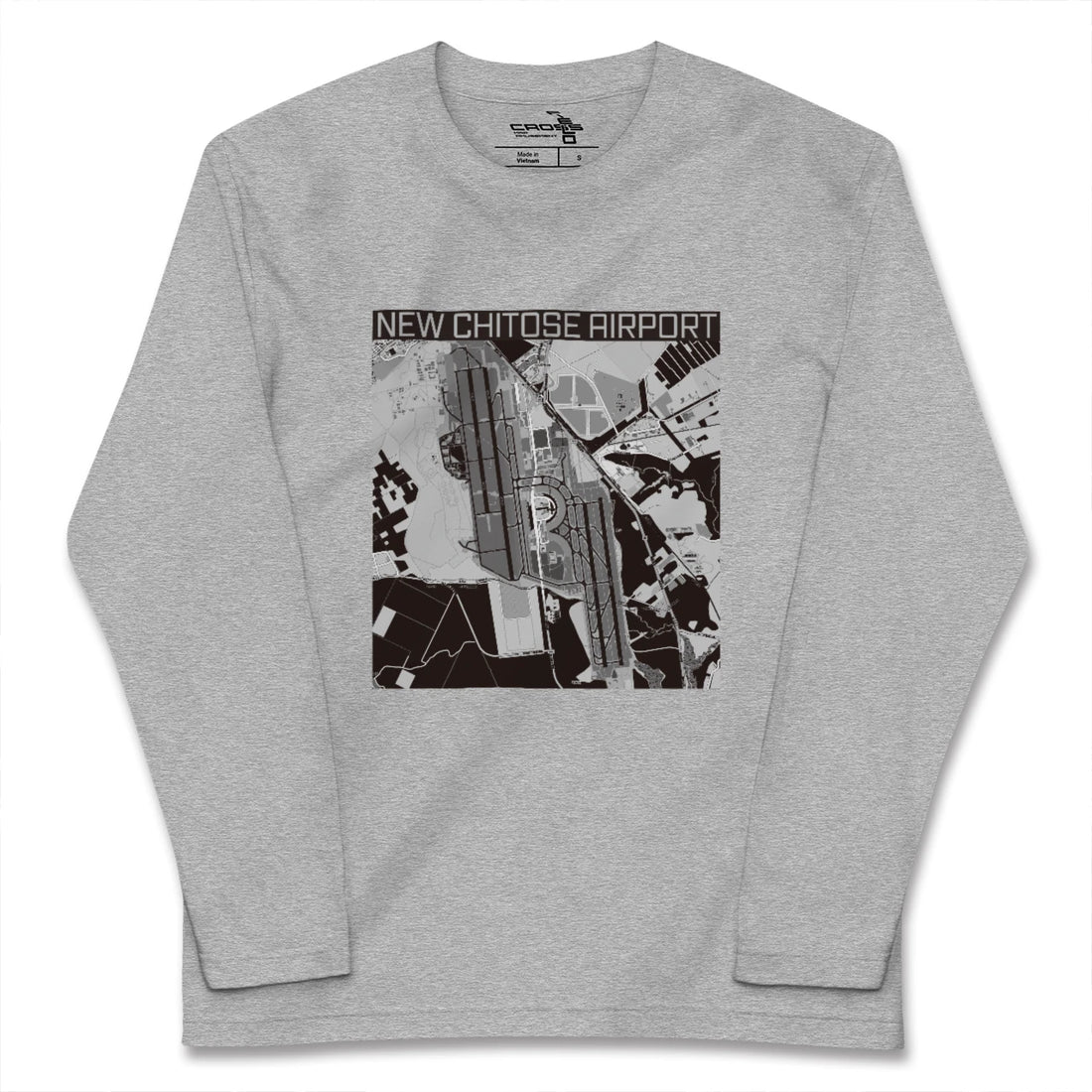 【新千歳空港(北海道)】地図柄ロングスリーブTシャツ