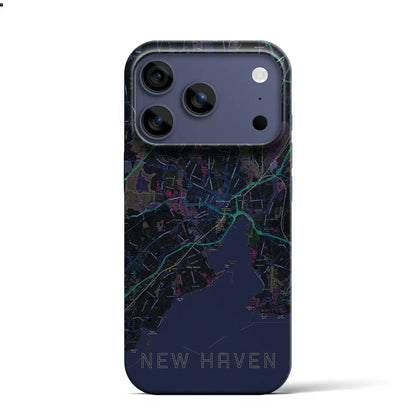 【ニューヘイブン（アメリカ）】地図柄iPhoneケース（バックカバータイプ）