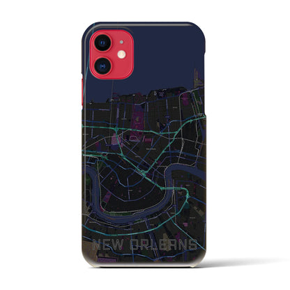 【ニューオーリンズ（アメリカ）】地図柄iPhoneケース（バックカバータイプ）