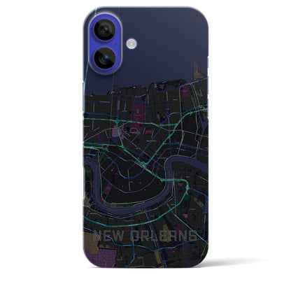 【ニューオーリンズ（アメリカ）】地図柄iPhoneケース（バックカバータイプ）