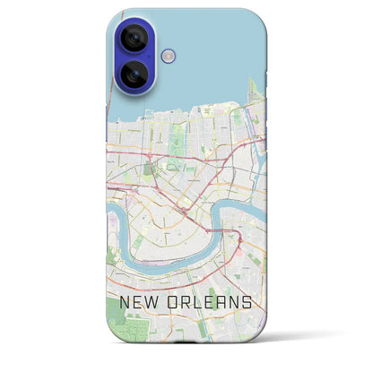 【ニューオーリンズ（アメリカ）】地図柄iPhoneケース（バックカバータイプ）ナチュラル・iPhone 16 Pro Max 用