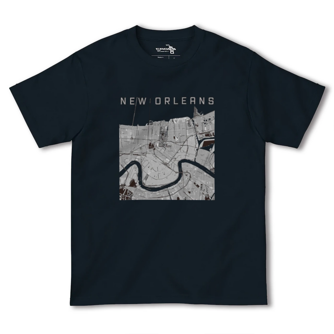 【ニューオーリンズ（アメリカ）】地図柄ヘビーウェイトTシャツ