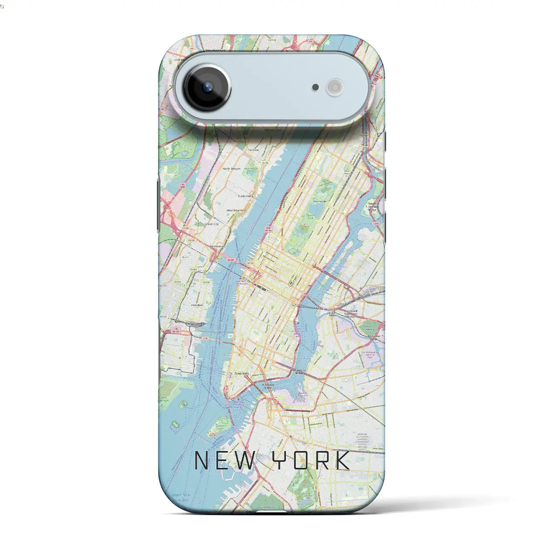 【ニューヨーク（アメリカ）】地図柄iPhoneケース（バックカバータイプ）ナチュラル・iPhone 17 Pro Max 用